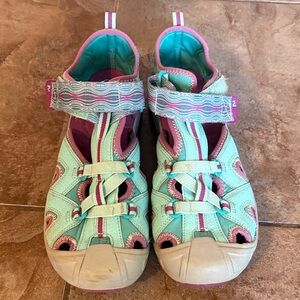 Merrell Aqua and Pink Sandals  (6M)